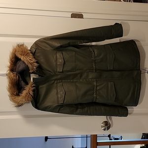 Joie coated cotton insulated jacket